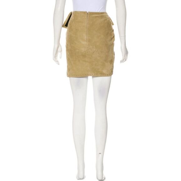 IRO Beige Suede Studded Skirt - Size XS, US 2, FR34 - Picture 3 of 3
